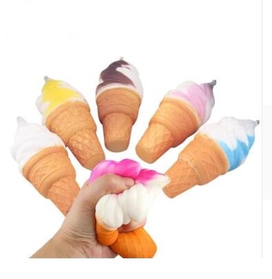 Slow rebound simulation ice cream small torch sweet pendant decompression toy squeezing music - Cindi Book