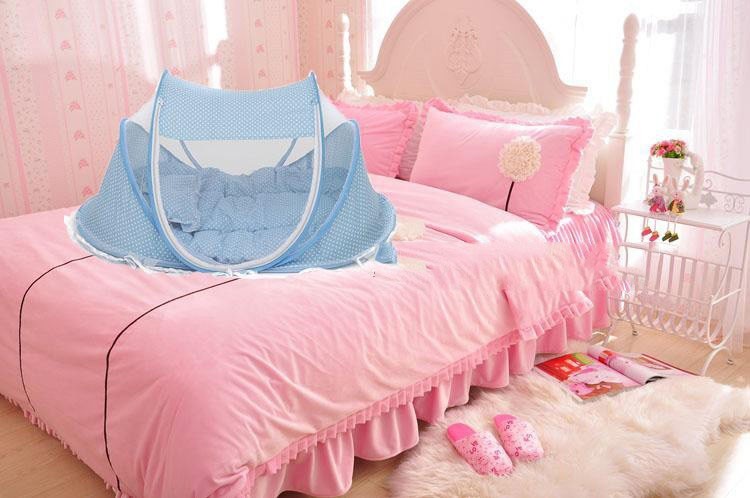Foldable  Baby Bed Net With Pillow Net 2pieces Set - Cindi Book