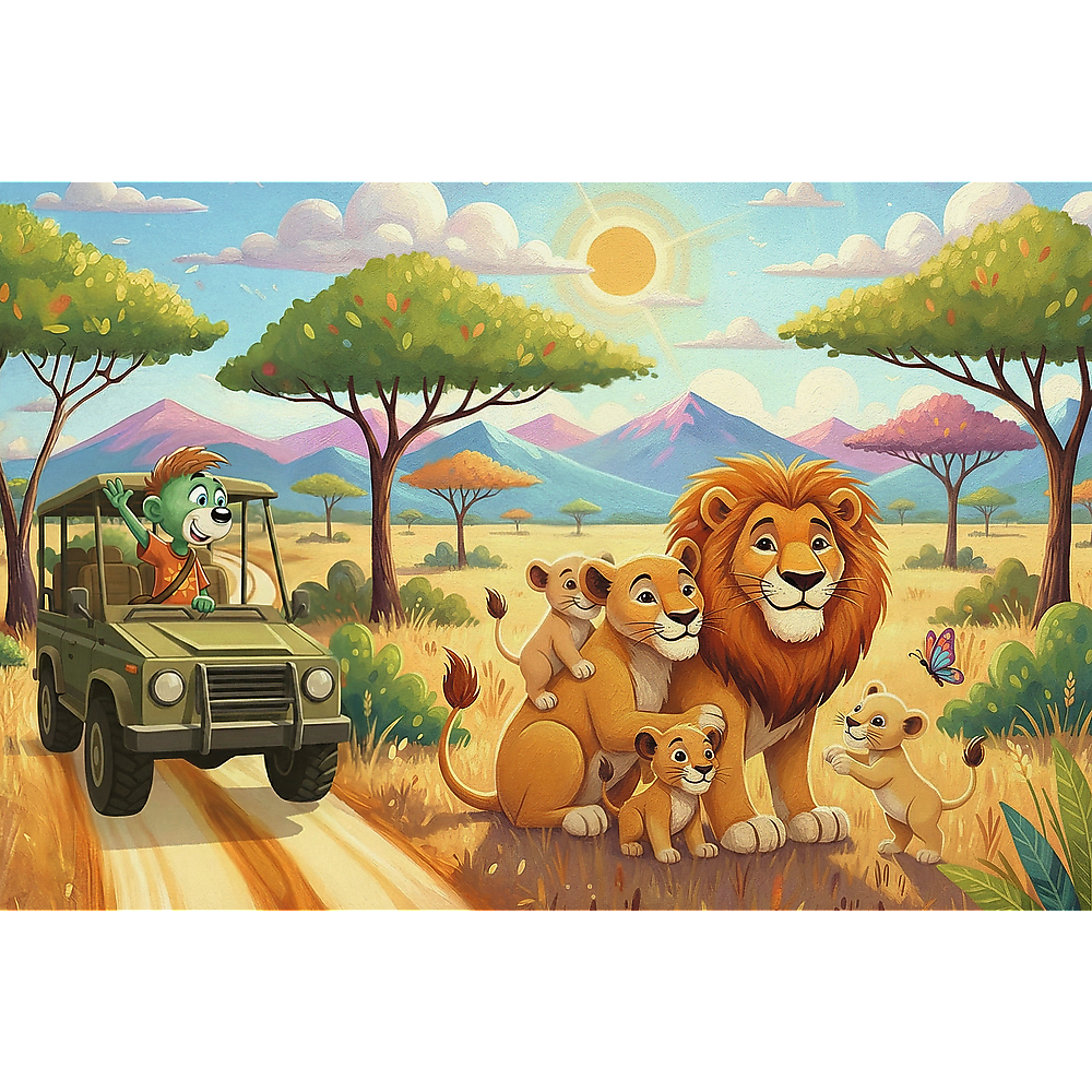 Trefl Kids Treflik Family - Inspired By Nature Lions 100 Piece Puzzle