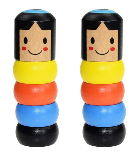 Immortal Daruma Unbreakable Wooden Man Magic Toy Magic Tricks Close Up Stage Magic Props Comedy Mentalism Toy Accessory - Cindi Book