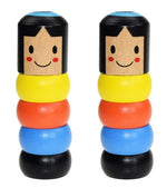 Immortal Daruma Unbreakable Wooden Man Magic Toy Magic Tricks Close Up Stage Magic Props Comedy Mentalism Toy Accessory - Cindi Book