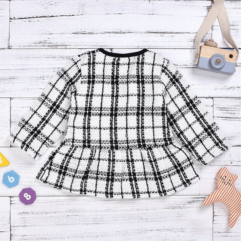 Long-sleeved Dresses Two-piece Children's Baby Small Incense Wind Suit - Cindi Book