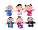 A set of 6 pieces of love each other, a family of fingers, a family of six early childhood puppet toys - Cindi Book