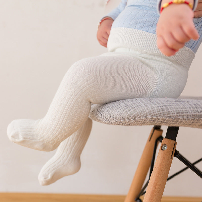 Fashion Simple Baby Cotton Solid Color Pantyhose - Cindi Book