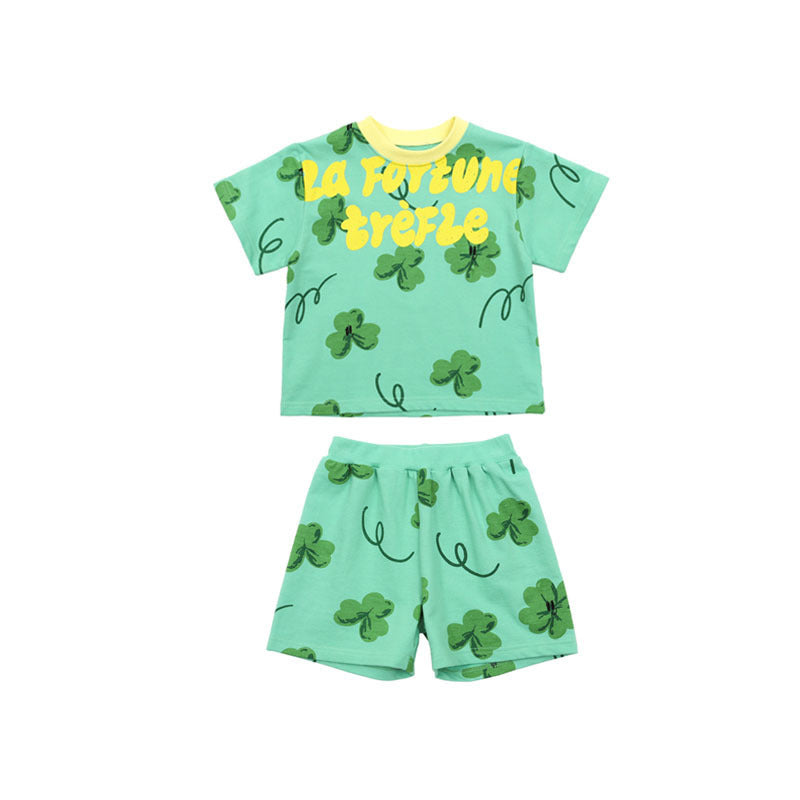Fashion Printed T-shirt Shorts For Boys And Girls - Cindi Book