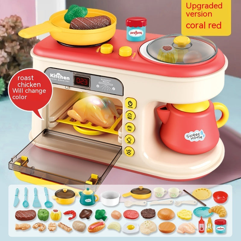 Children's Play House Kitchen Toys Simulation Kitchenware Breakfast Machine Toys - Cindi Book