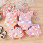 New Type Baby Sleeveless Baby Bodysuit Shorts Two-piece Set - Cindi Book