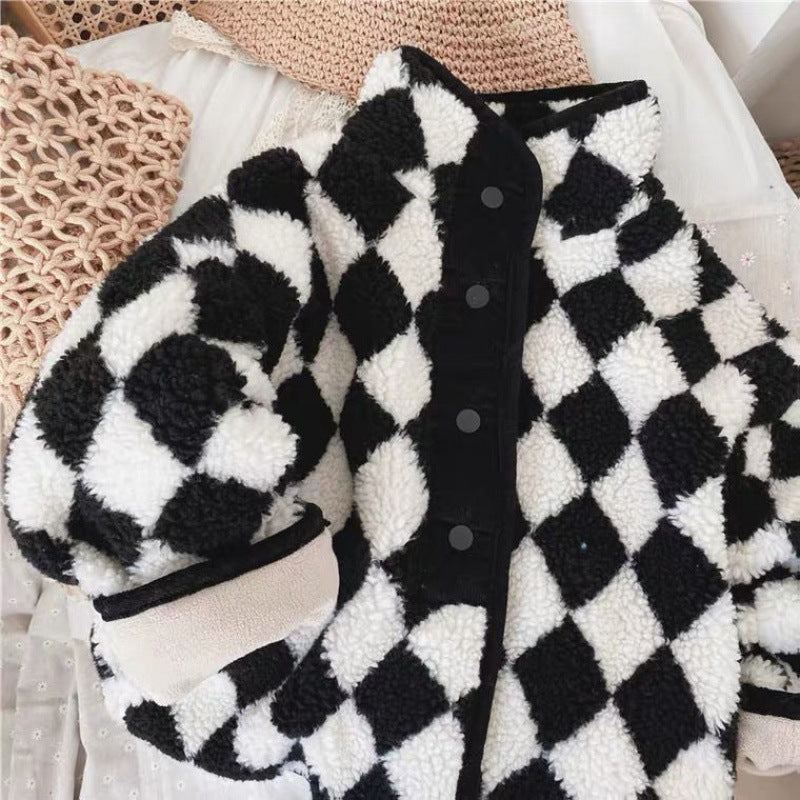 Autumn and Winter Western Style Diamond Lattice