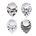 4pcs Lot Bibs Burp Cloth Print Arrow Wave Triangle Baby Bibs Cotton Bandana Accessories - Cindi Book