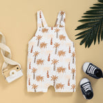 Children Straps Cropped Printed Fashion Suspender Pants - Cindi Book