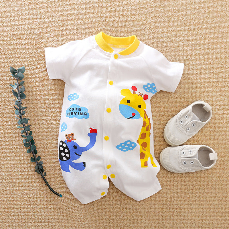 Baby Clothes Short Sleeve Baby Casual Onesies - Cindi Book