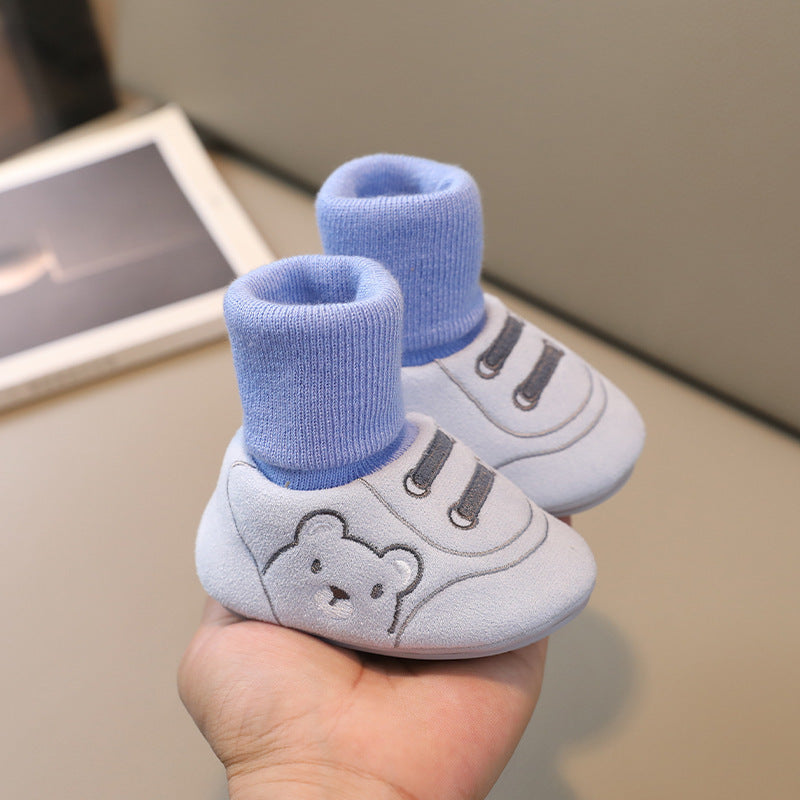 Baby Cloth Shoes Simple Baby Indoor Non-slip Toddler Shoes - Cindi Book