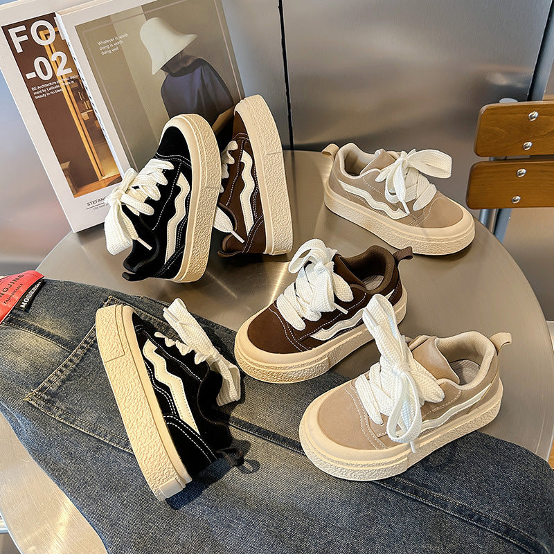 Spring And Autumn New Boys Casual Sneaker Korean Girls Soft Bottom - Cindi Book