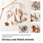 Room Hand-eye Coordination Decoration Wind Chimes Crib Felt Forest Animal Cloud Moon Bed Bell - Cindi Book