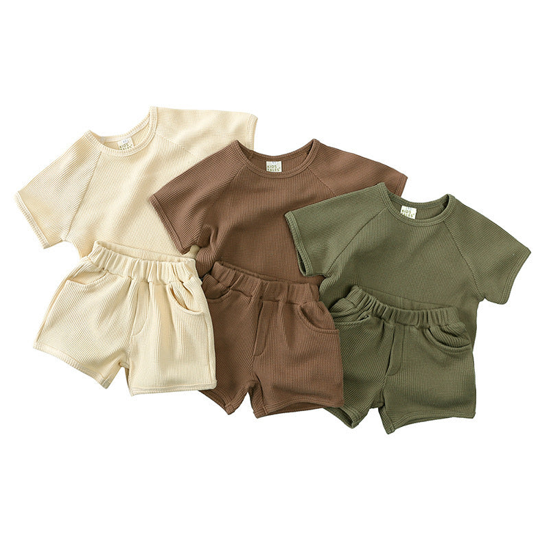 South Korea Children's Short-sleeved Shorts Suit - Cindi Book