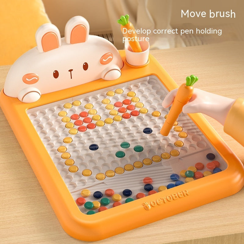 Rabbit Magnetic Drawing Board Puzzle Toys Early Education Children's Toys - Cindi Book