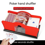 Poker Card Hand Shuffler Easy Hand Cranked Casino Card Shuffling Machine For Blackjack Poker Texas - Cindi Book