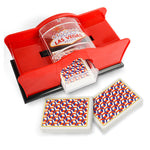 Poker Card Hand Shuffler Easy Hand Cranked Casino Card Shuffling Machine For Blackjack Poker Texas - Cindi Book