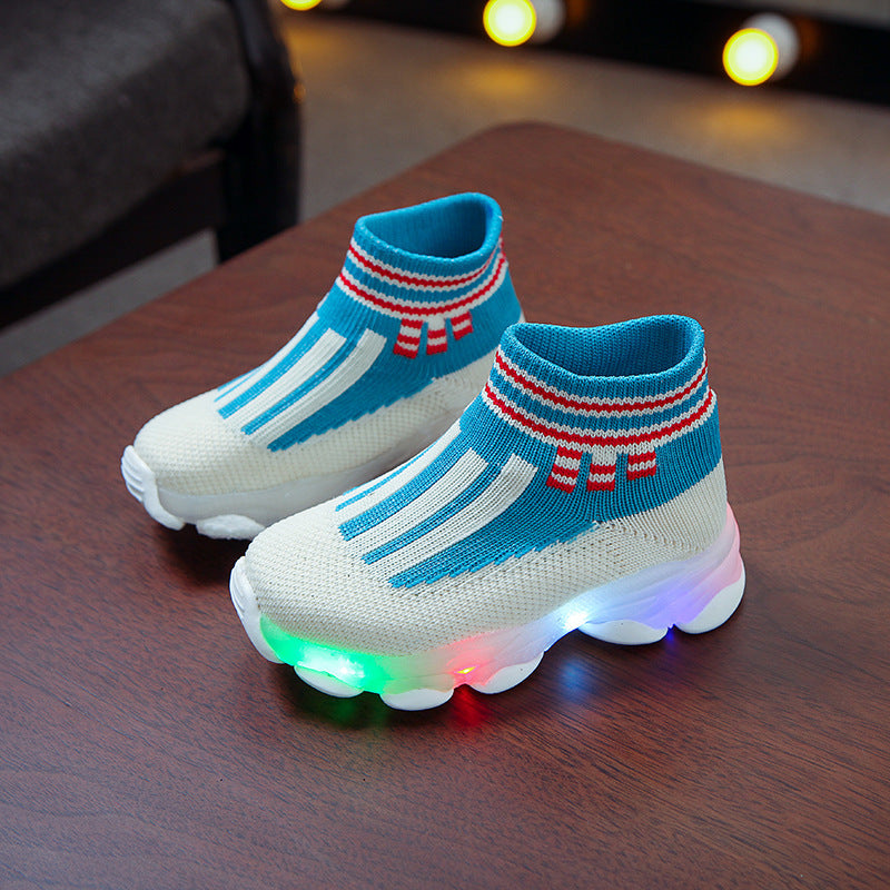 Children's LED light breathable sneakers - Cindi Book