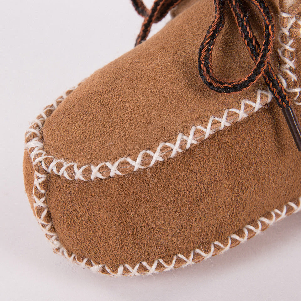 Warm soft sole baby walking shoes non slip boots - Cindi Book