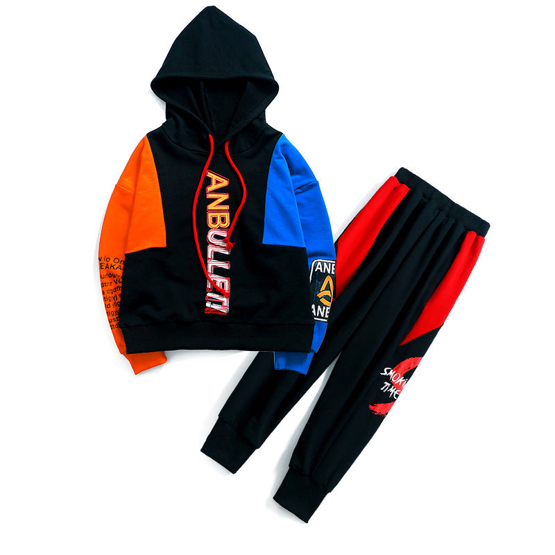 Boys spring suit new Korean children's clothing in the big boy boy long-sleeved sports two-piece suit tide clothes - Cindi Book