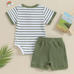 Baby Jumpsuit Short Sleeve Toddler Jumpsuit Romper Shorts Suit - Cindi Book