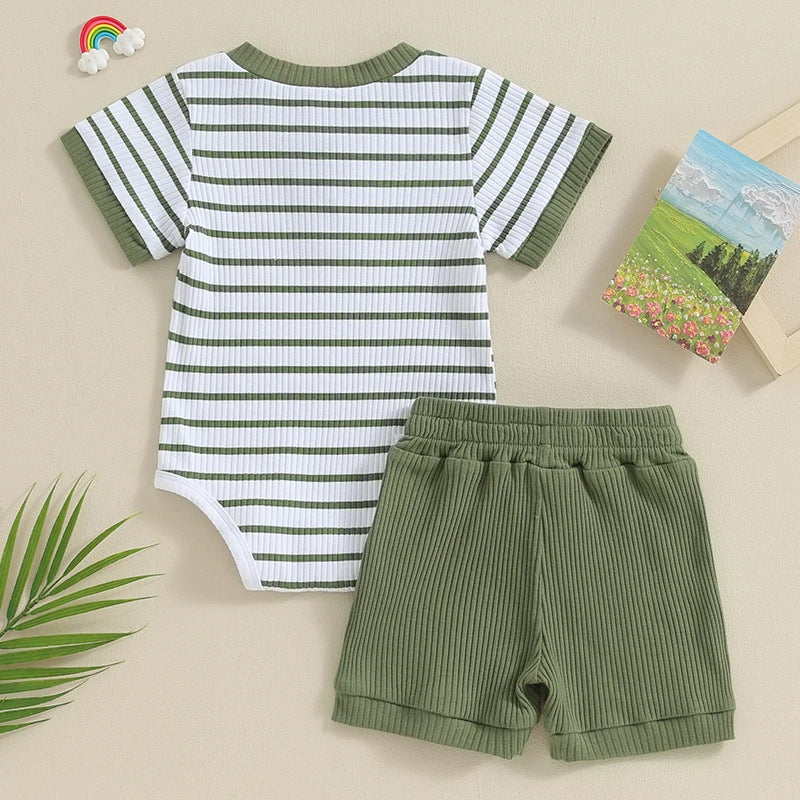 Baby Jumpsuit Short Sleeve Toddler Jumpsuit Romper Shorts Suit - Cindi Book