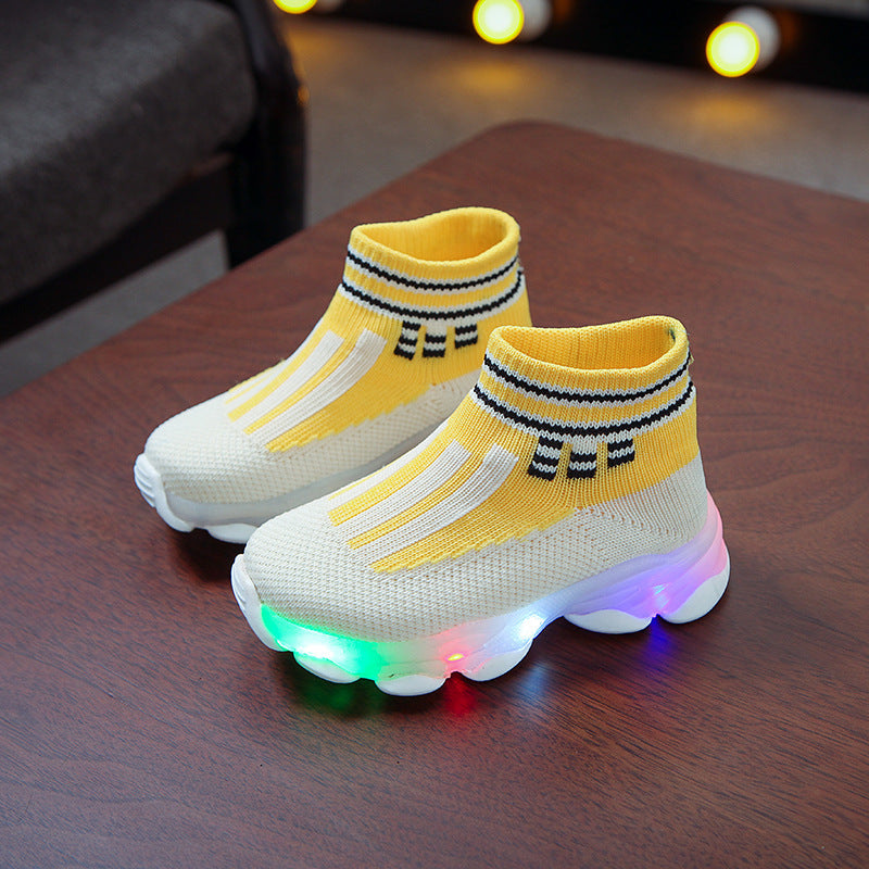 Children's LED light breathable sneakers - Cindi Book