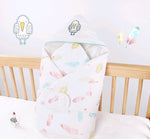 Baby holding autumn and winter newborn belt wrapped cotton newborn thickening blanket baby blanket baby quilt - Cindi Book