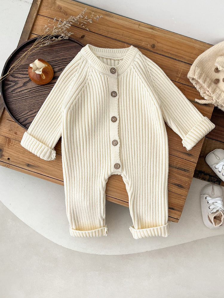Knitted Thickened Rompers Newborn Winter Clothes Sweater Romper - Cindi Book