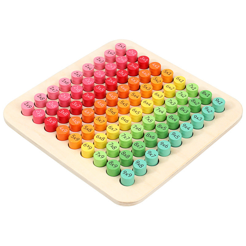Wooden multiplication formula table teaching aids - Cindi Book