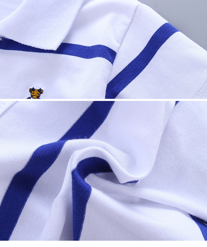 College Style Boys Polo Short Seeve T-shirt - Cindi Book