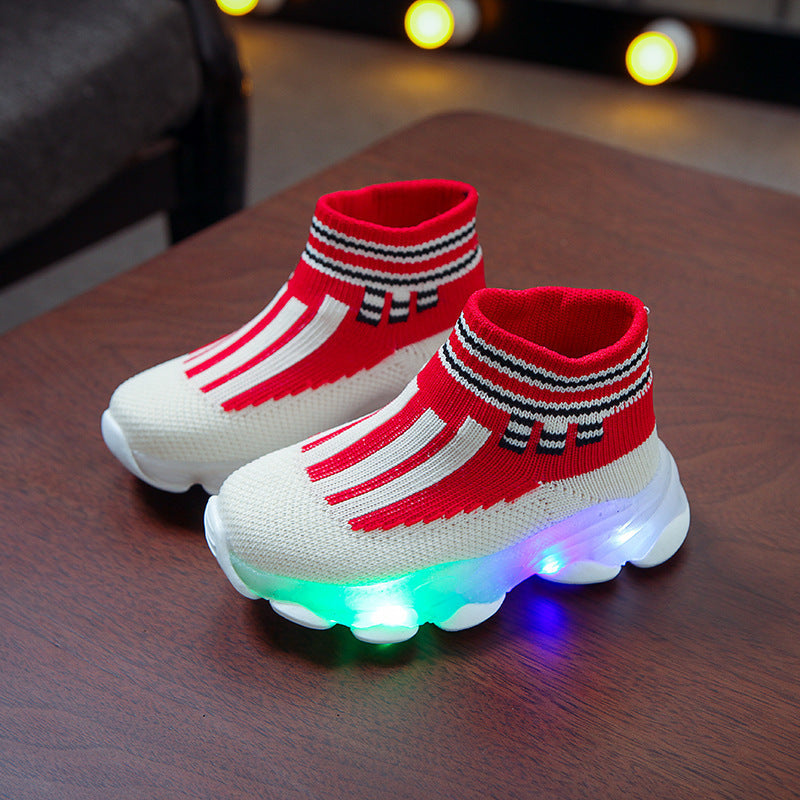 Children's LED light breathable sneakers - Cindi Book