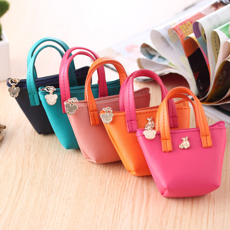 Factory Direct Korean Zero Purse Hand Leather Bag Candy Color Lovely Zero Purse - Cindi Book