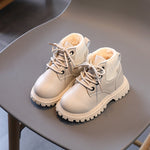 Children's Boots Martin Boys Leather Low-Cotton Cotton Girls Baby - Cindi Book