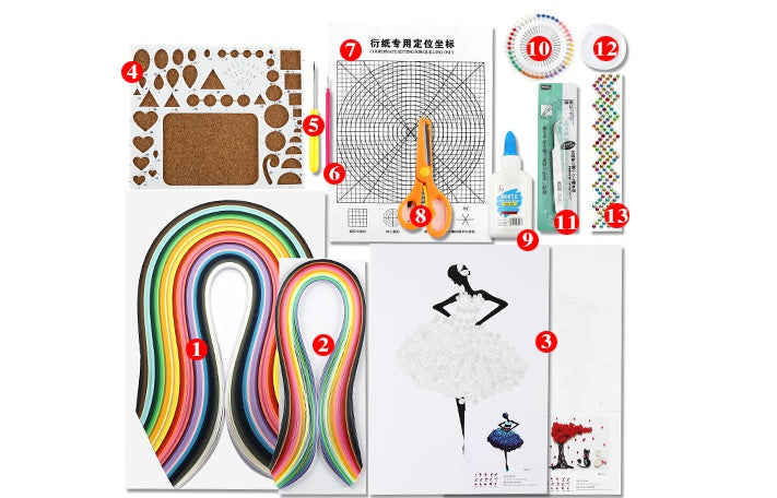 DIY Paper Craft Quill Art Kit - Cindi Book