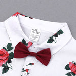 2pcs Summer Baby Set Flower Short Sleeve Polo Shirt With Red Shorts Shorts School Clothes For Children  China - Cindi Book