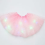 Magical & Luminous  LED Princess Halloween Tutu Skirt Sequins Shiny Skirt - Cindi Book