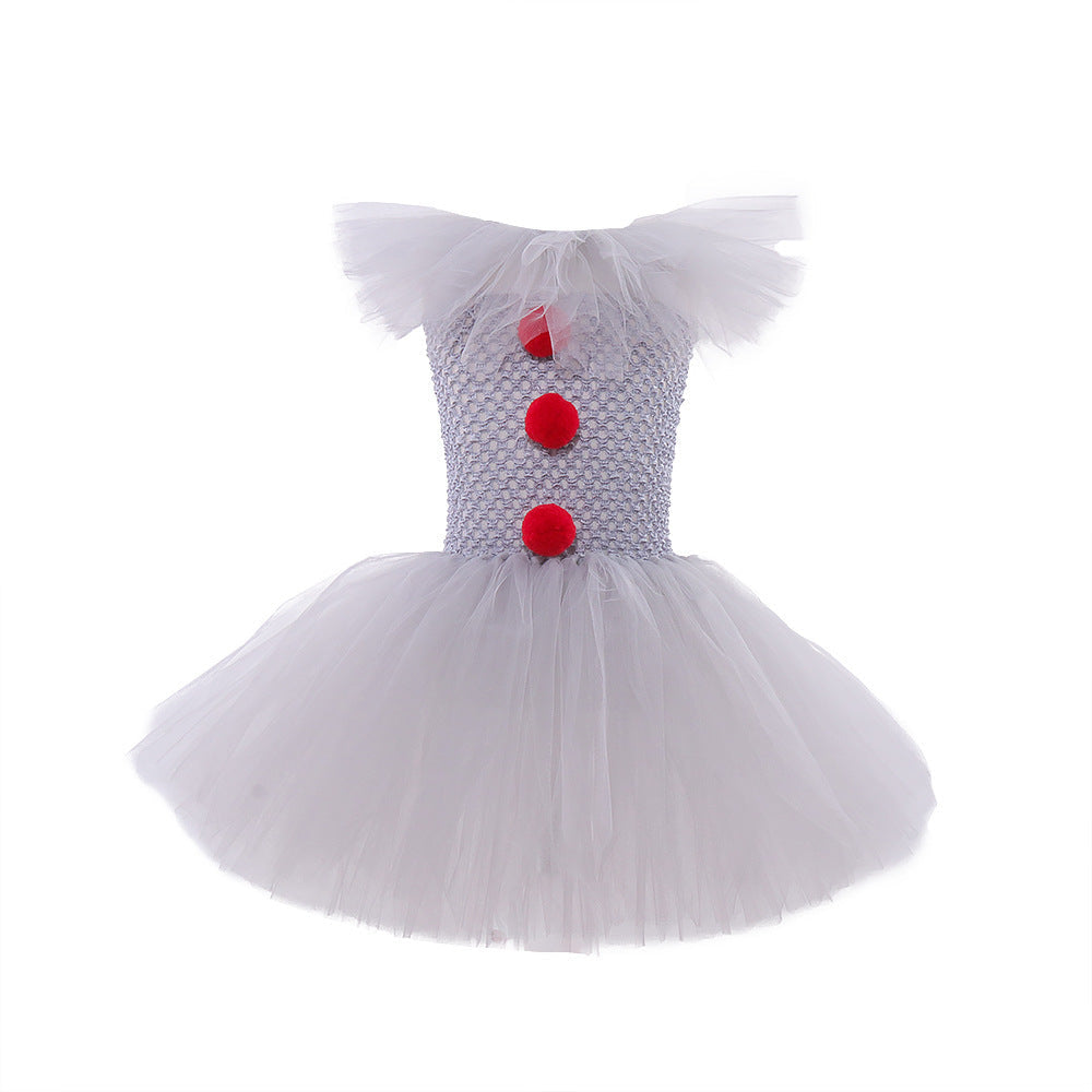 Mesh Princess Dress Set Children's Halloween Costume - Cindi Book