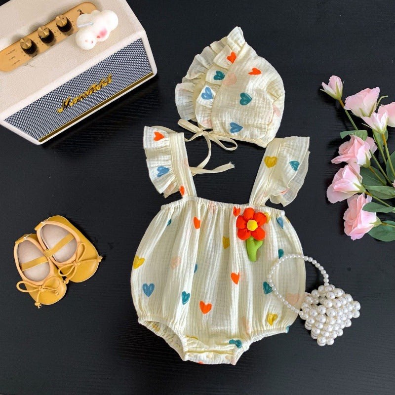 Summer New Baby Jumpsuit Sling Romper - Cindi Book
