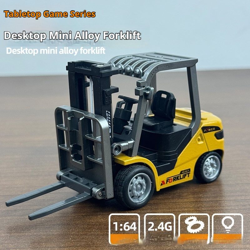 Remote Control Mini Forklift Desktop Alloy Engineering Remote Car Model - Cindi Book