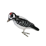 Old World Christmas Clip-On Hairy Woodpecker - hand-blown glass Christmas tree ornament (view 3)