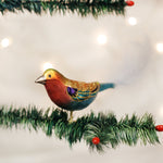 Old World Christmas Lilac-breasted Roller - hand-blown glass Christmas tree ornament