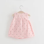 Solid color bow bow floral print halter skirt - Cindi Book