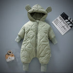 Thicken Solid Color Baby Onesies For Autumn And Winter - Cindi Book