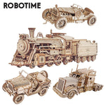Robotime 3D Wooden Puzzle Prime Steam Express Model DIY Kit Puzzle Toy - Cindi Book