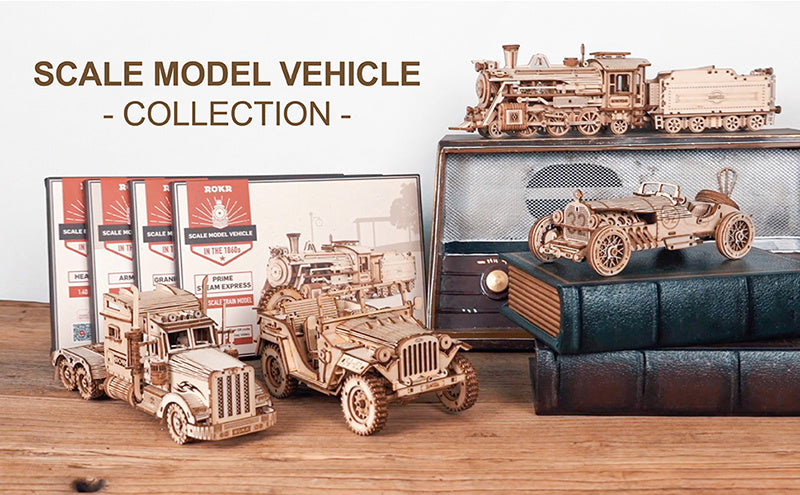 Robotime 3D Wooden Puzzle Prime Steam Express Model DIY Kit Puzzle Toy - Cindi Book