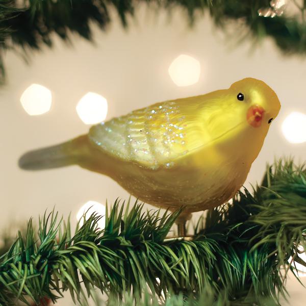 Old World Christmas Canary Ornament - hand-blown glass Christmas tree ornament