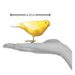 Old World Christmas Canary Ornament - hand-blown glass Christmas tree ornament (view 6)