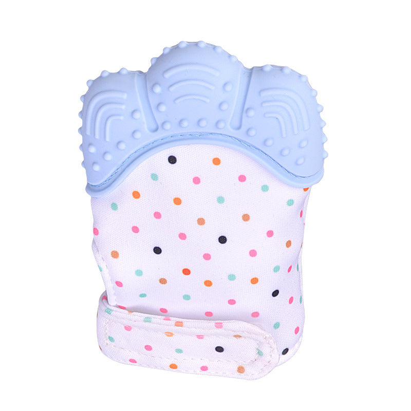 Baby teether baby anti-bite silicone molar gloves children's sound toys - Cindi Book